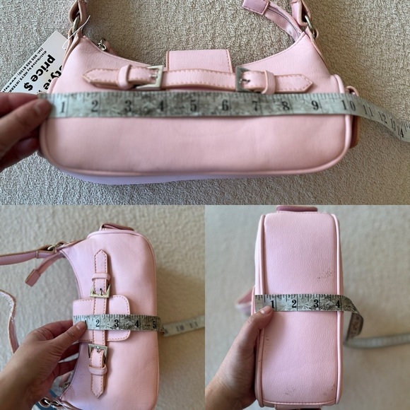 NWT Y2K Pink Baguette Shoulder Bag - Picture 11 of 16